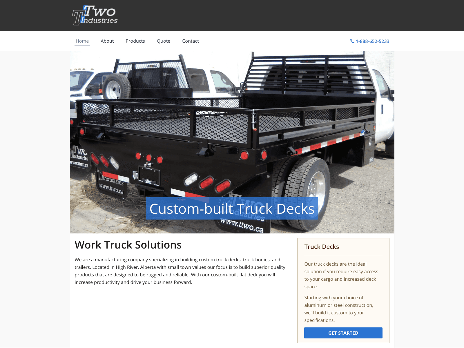 T Two Industries Website